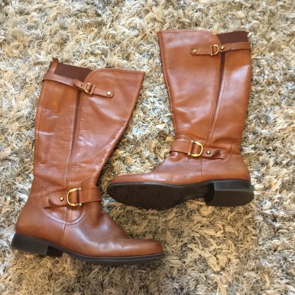 NATURALIZER LEATHER BOOTS SIZE 11WW